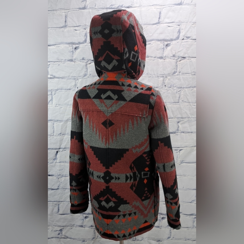 NEW Gap Women's Short Duffle Coat Toggle Southwestern Native Wool Small - Picture 4 of 13
